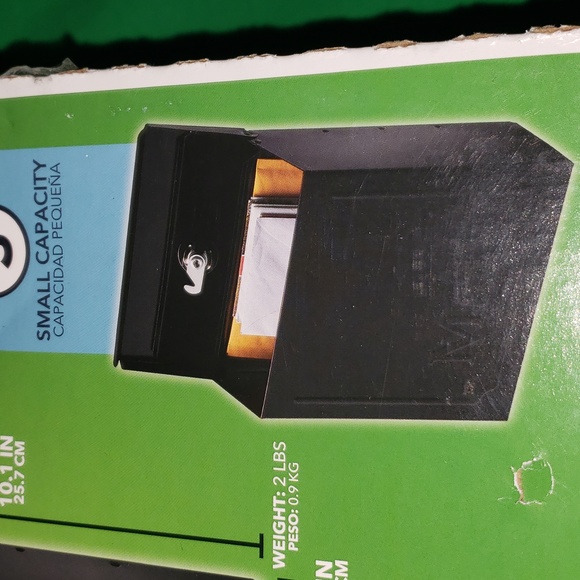 Gibraltar Mailboxes Locking Galvanized Steel Wall Mount Black Mailbox New in Box - Picture 2 of 4